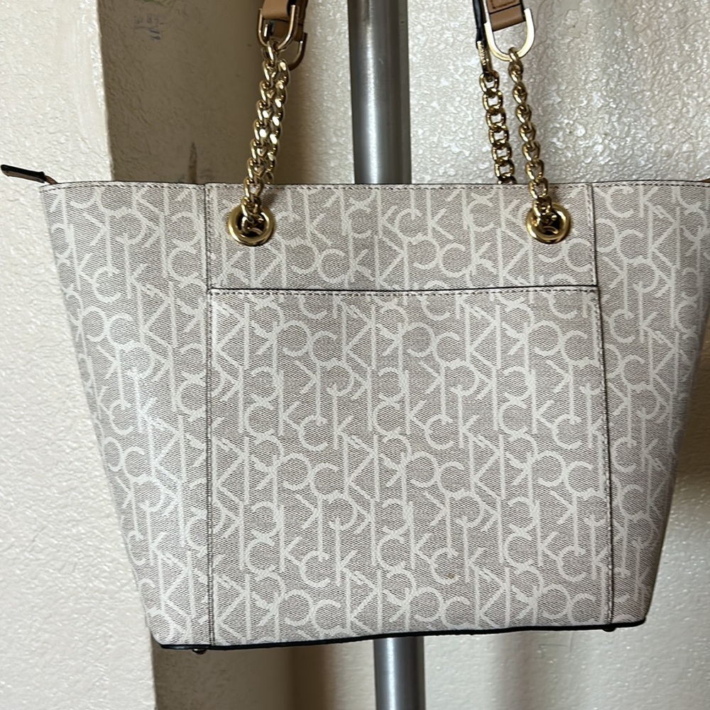 Ck Monogram Chainlink Tote Bag - image 4